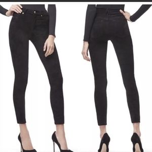 Good Legs Black Suede Pants